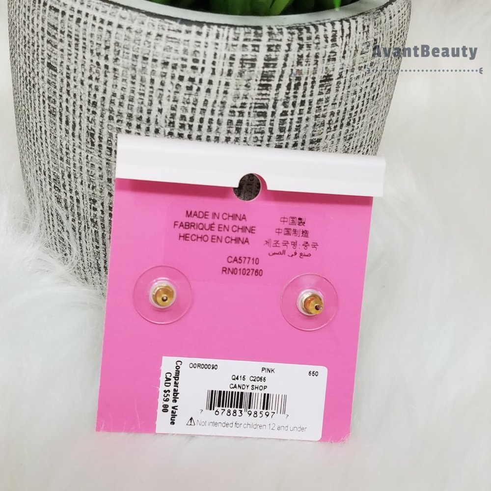 kate spade candy shop pink earrings new - Picture 4 of 6